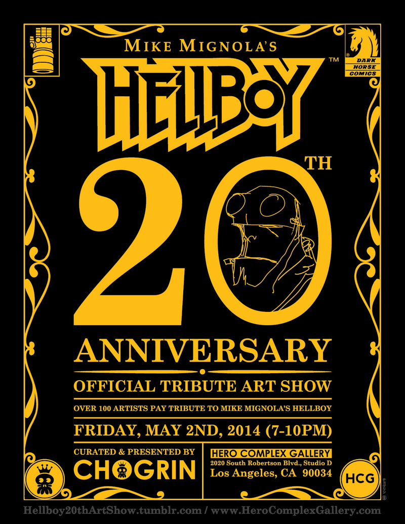 Illustration for article titled Look At The Artwork From This Weekend's Hellboy Anniversary Show